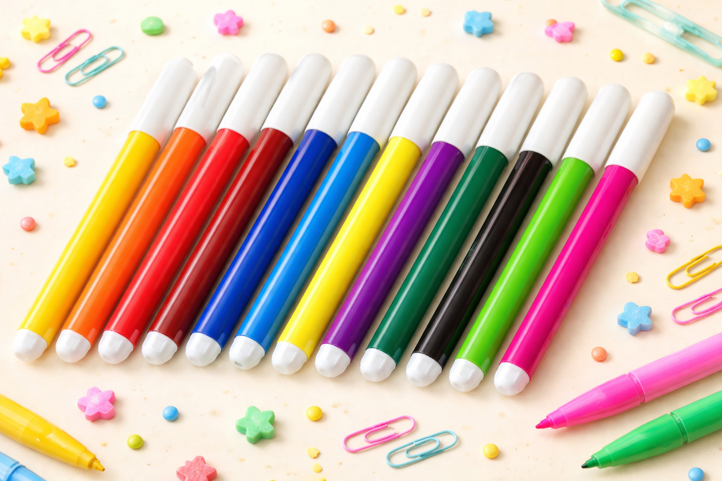 Cutykids Squiggling Art Kit – No-Rules Scribble & Color Set with 12 Sketch Pens for Toddlers and Kids