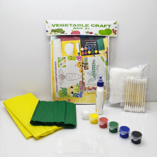 Vegetable Garden DIY Craft Kit – 5-in-1 Sensory Art & Painting Set for Toddlers & Kids (Perfect Birthday & Return Gift)