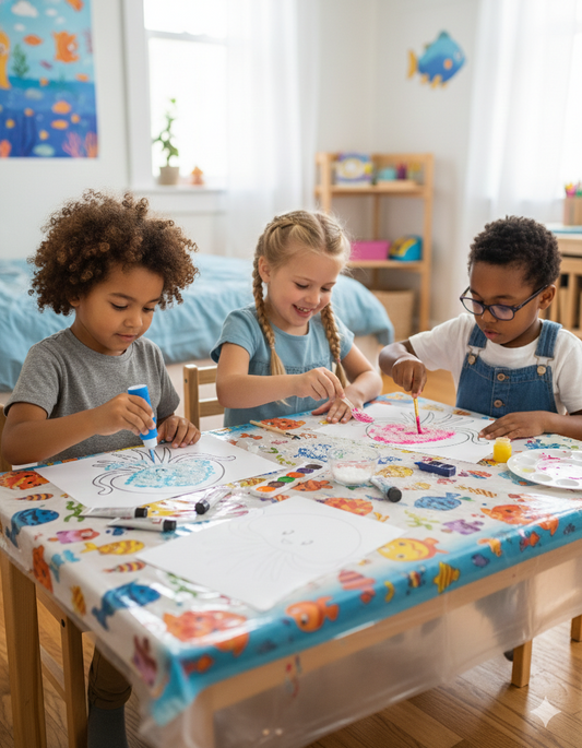 Cutykids 3-in-1 Creative Fun Learning Craft Kit – Salt Painting, Pipe Cleaner Cats & Matchstick Art – All-in-One Educational Activity Set for Kids