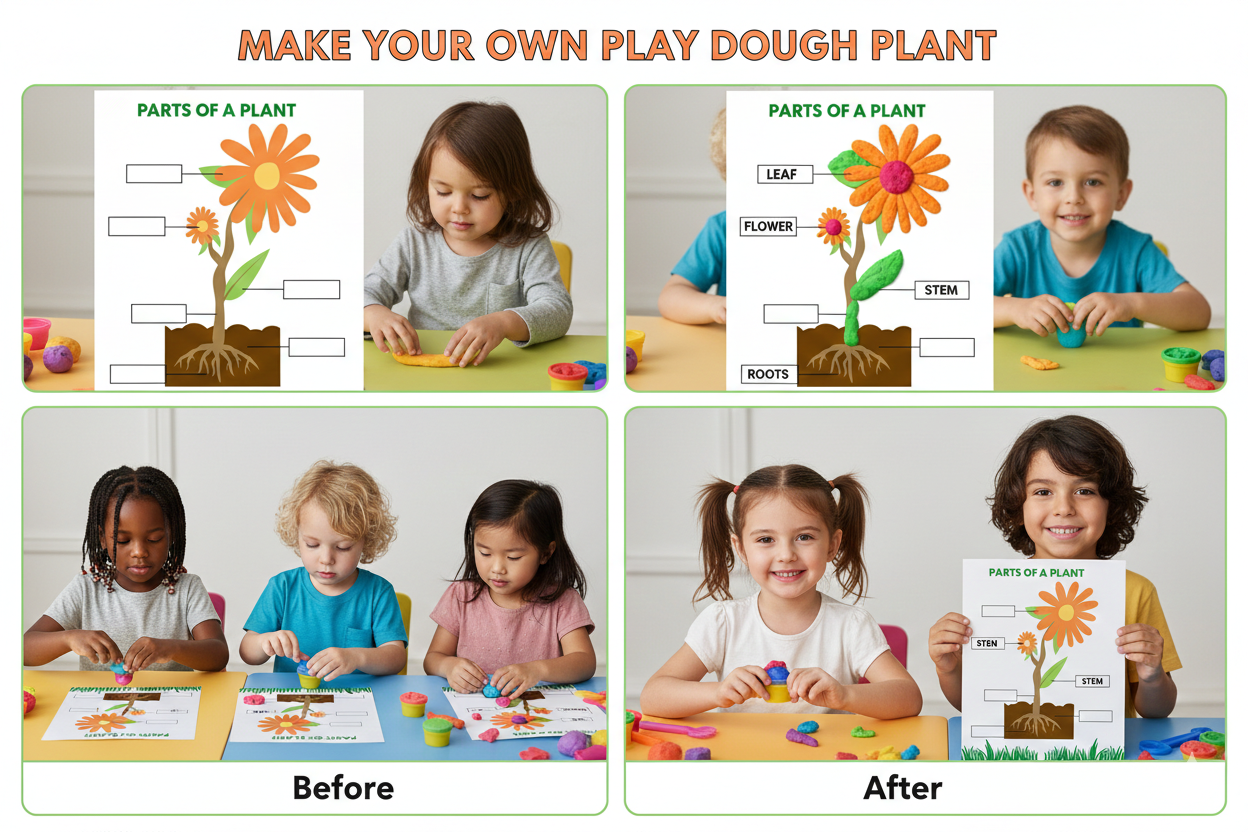 Cutykids Ultimate Educational Play Dough Mat Kit – Interactive Learning & Sensory Fun for Kids