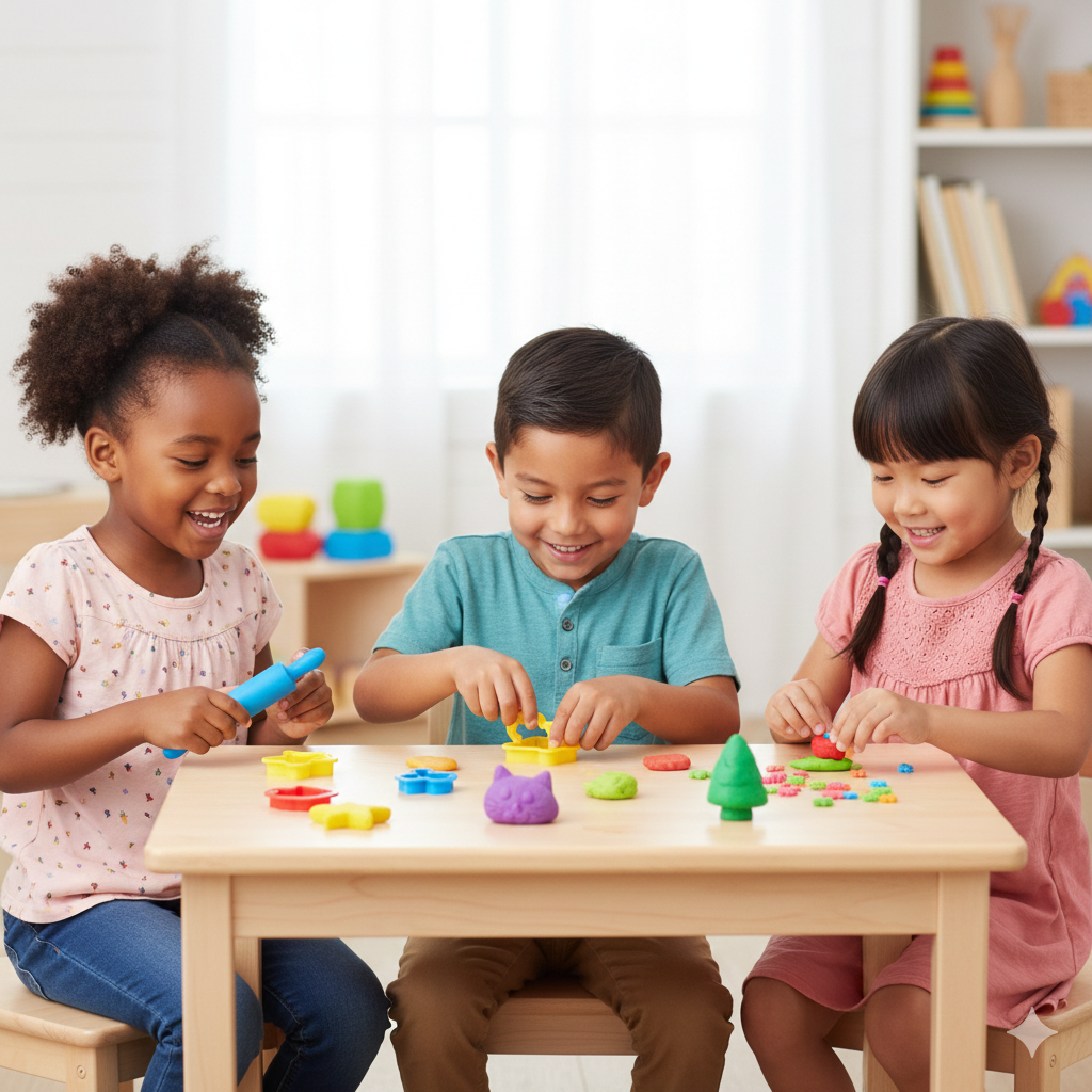 Cutykids Ultimate Educational Play Dough Mat Kit – Interactive Learning & Sensory Fun for Kids