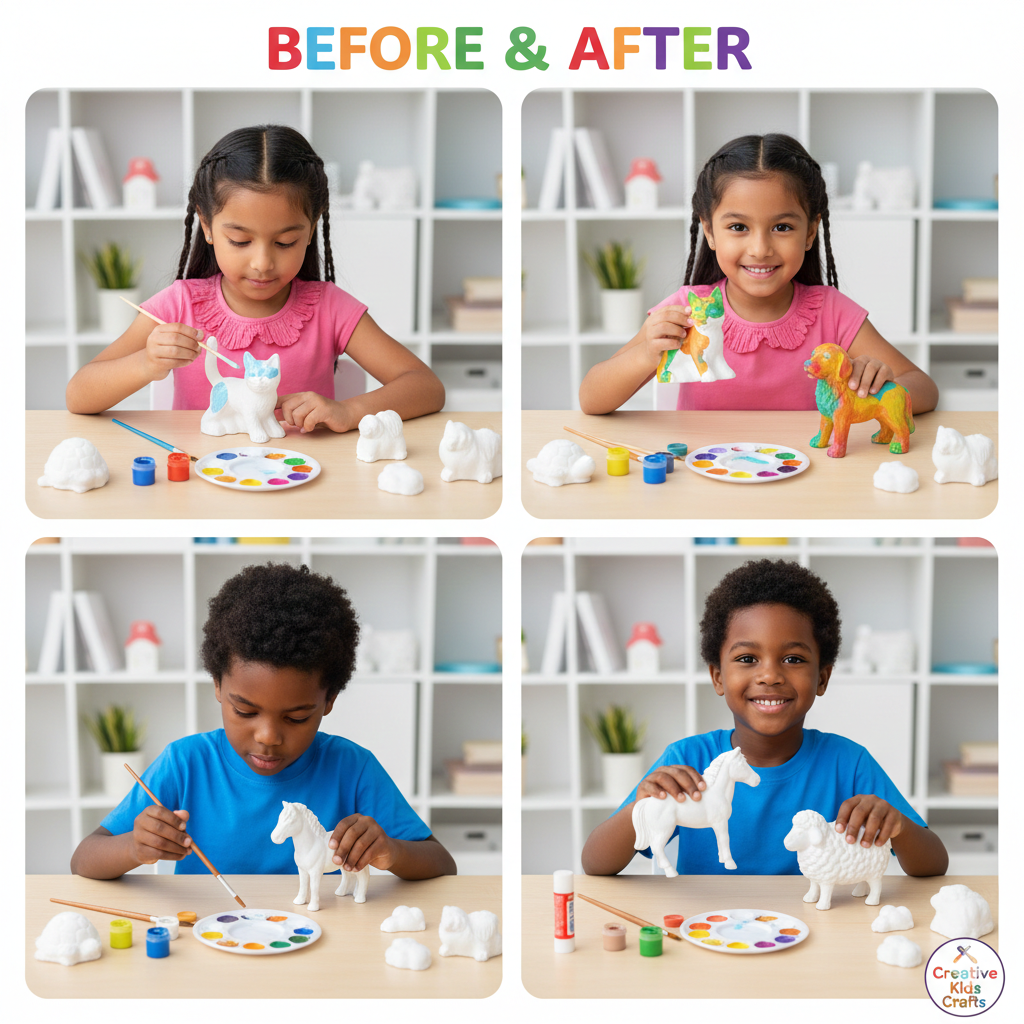 Cutykids 3-in-1 Ultimate Kids Activity Combo Kit | DIY STEM Catapult Builder, Magnetic Mold Painting & Educational Shapes & Number Learning Set| Art, Craft & Learning Toys for Ages 1+