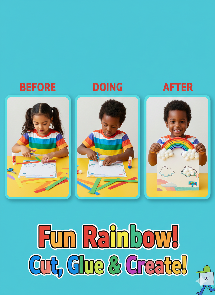 Cutykids 3-in-1 Ultimate Activity Kit Combo: STEM Engineering, Peg Painting & Paper Craft Set