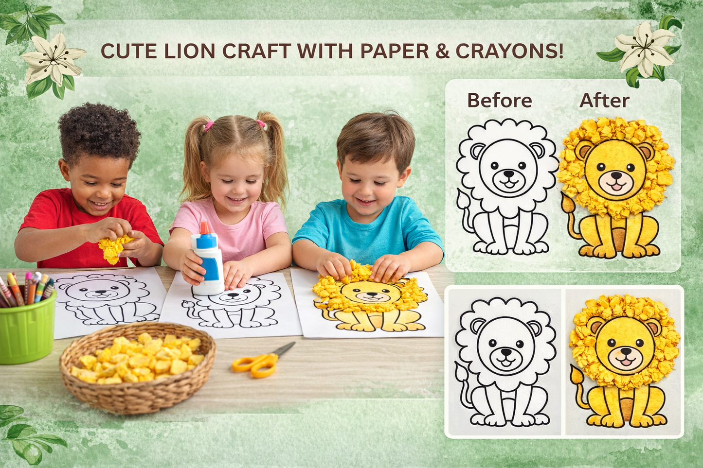 CutyKids Ultimate 6-in-1 DIY Art & Craft Activity Box – Creative Learning Kit for Kids with Paints, Crayons, and Multi-Craft Materials