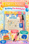Cutykids Party Bash! Birthday Maze Activity Set – Fun Return Gift for Kids (Ages 5+)