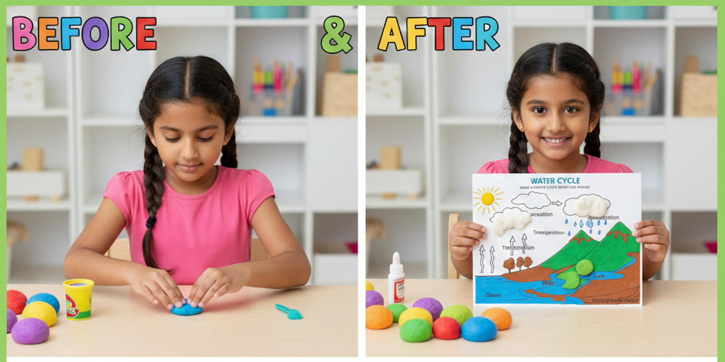 Cutykids Ultimate Educational Play Dough Mat Kit – Interactive Learning & Sensory Fun for Kids